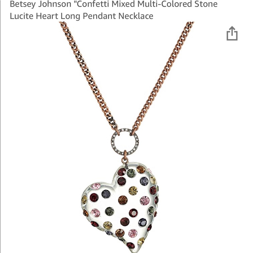 Betsy Johnson matching necklace/earrings set